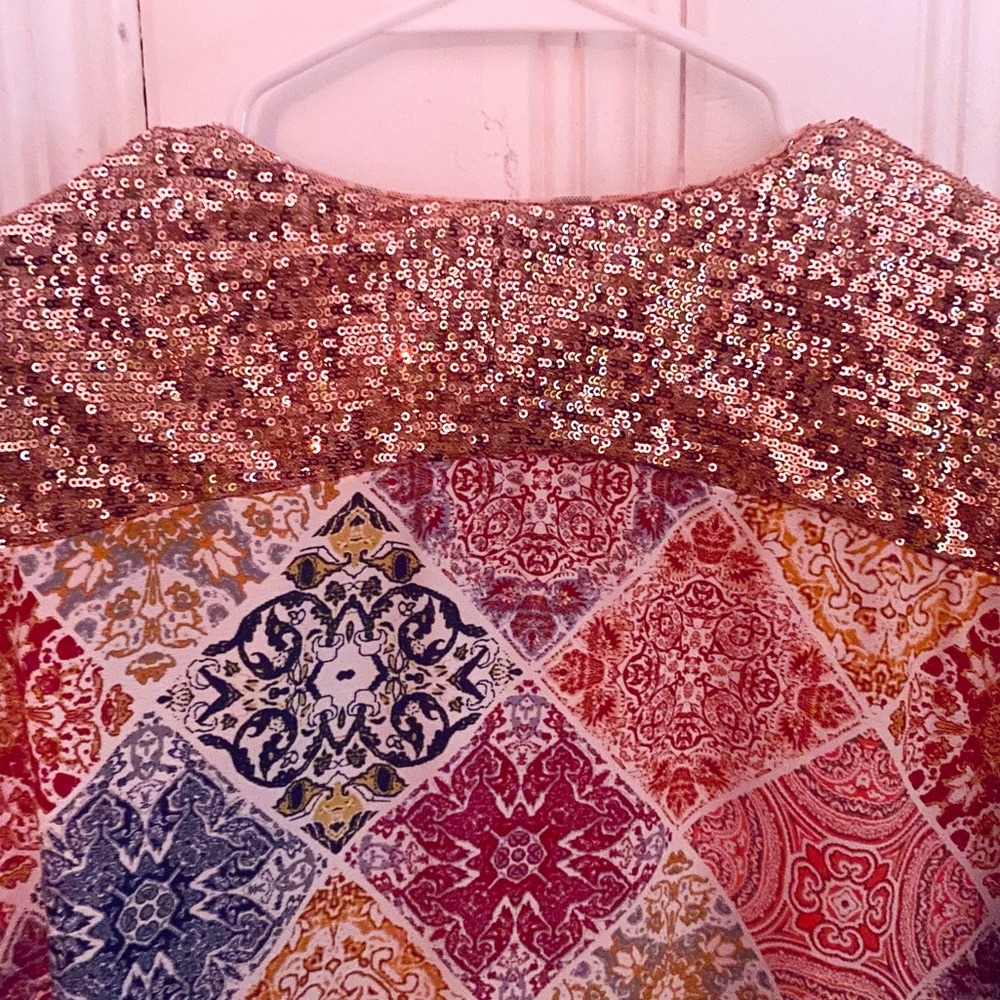 Sachin + Babin- Anthropologie Sequined Tunic/Kimono